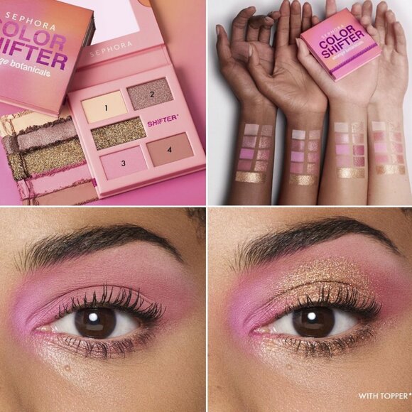 SEPHORA Mini Color Shifter Strange Botanicals Eyeshadow Palette Freaky Pink Rose - Picture 3 of 9